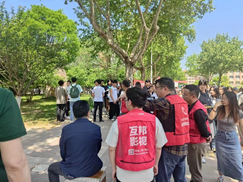 西安工程大學宣傳片拍攝中