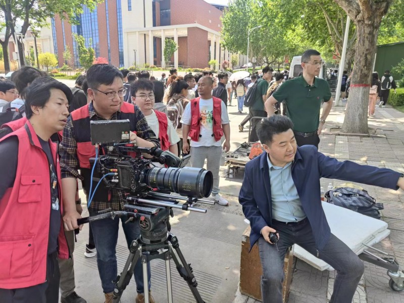 西安工程大學宣傳片拍攝中